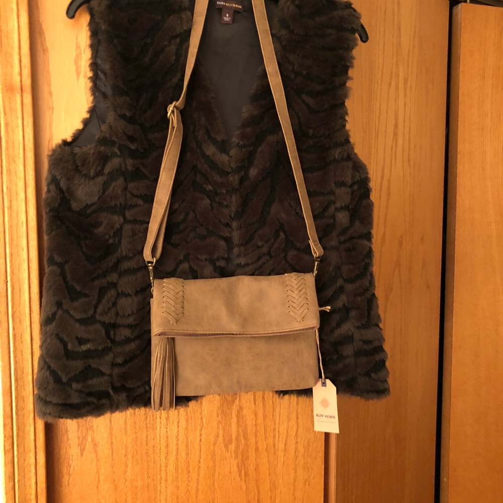 Faux leather purse
